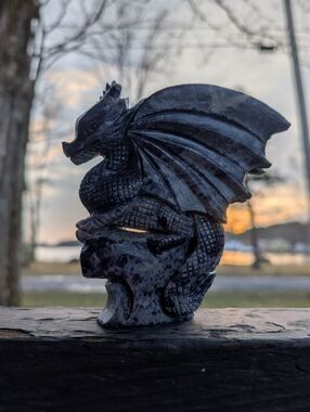 Blue Sodalite dragon Carved Stone